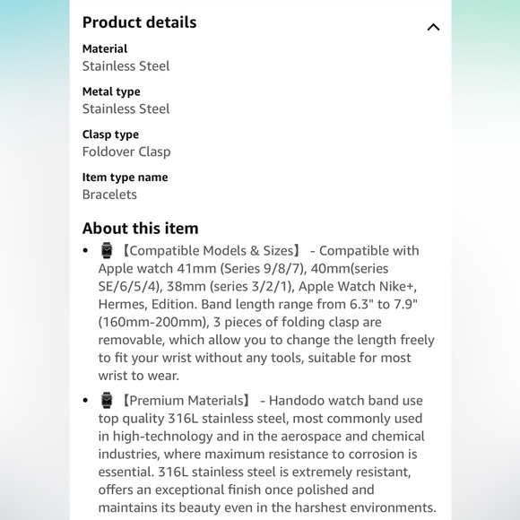 HANDODO Woman Apple Watch Band - Picture 6 of 7